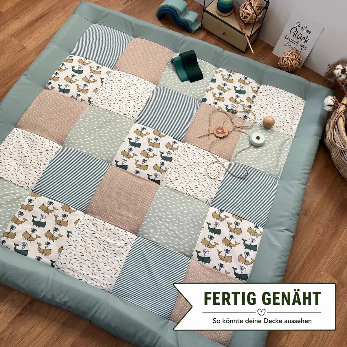Nähpaket * Krabbeldecke* Patchwork * Pazifischer Ozean-stoffwerk-siegen