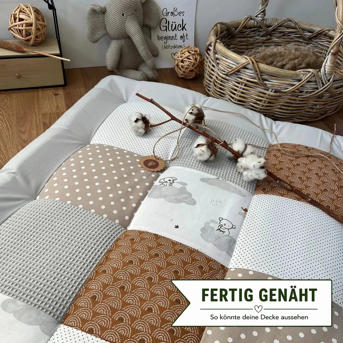 Nähpaket * Krabbeldecke* Patchwork * Traumland-stoffwerk-siegen