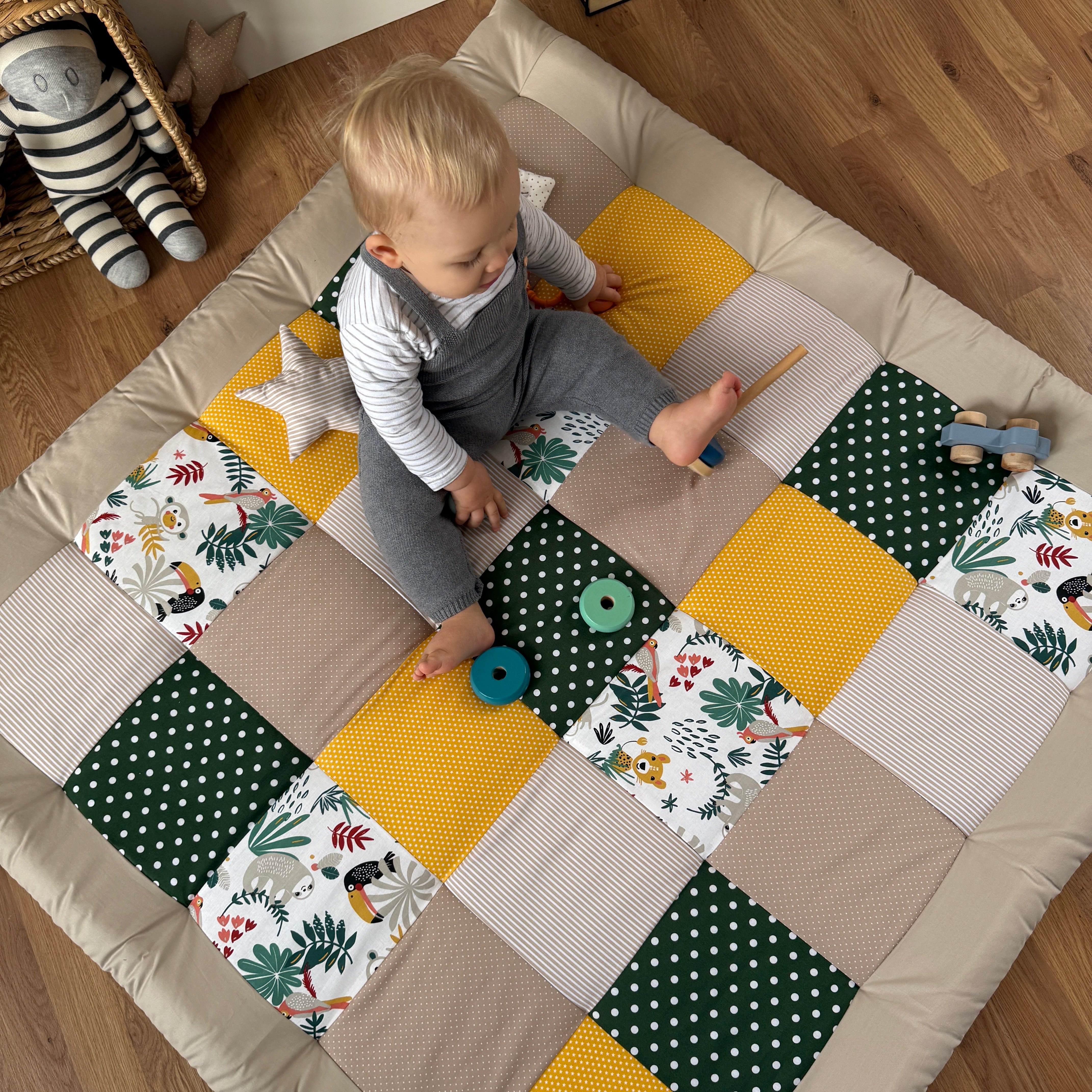 Warum sollte ich ein Nähpaket für eine Krabbeldecke kaufen?