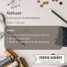 Nähpaket * Krabbeldecke* Patchwork * Blaue Safari-stoffwerk-siegen