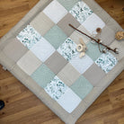 Nähpaket * Krabbeldecke* Patchwork * Eukalyptus Cord Sand Waffel-stoffwerk-siegen