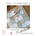 Nähpaket * Krabbeldecke* Patchwork * Eukalyptus Cord Sand Waffel-stoffwerk-siegen