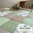 Nähpaket * Krabbeldecke* Patchwork * Eukalyptus Salbei Sand-stoffwerk-siegen