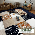 Nähpaket * Krabbeldecke* Patchwork * Fuchs Rost Blau-stoffwerk-siegen