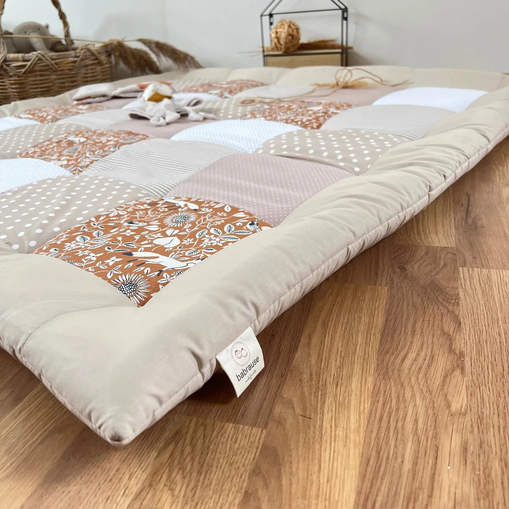 Nähpaket * Krabbeldecke* Patchwork * Fuchs Rost Sand-stoffwerk-siegen