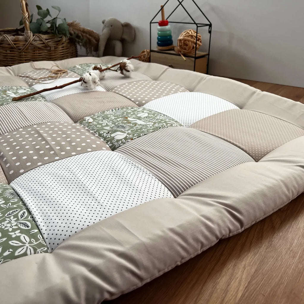 Nähpaket * Krabbeldecke* Patchwork * Fuchs Salbei Sand-stoffwerk-siegen