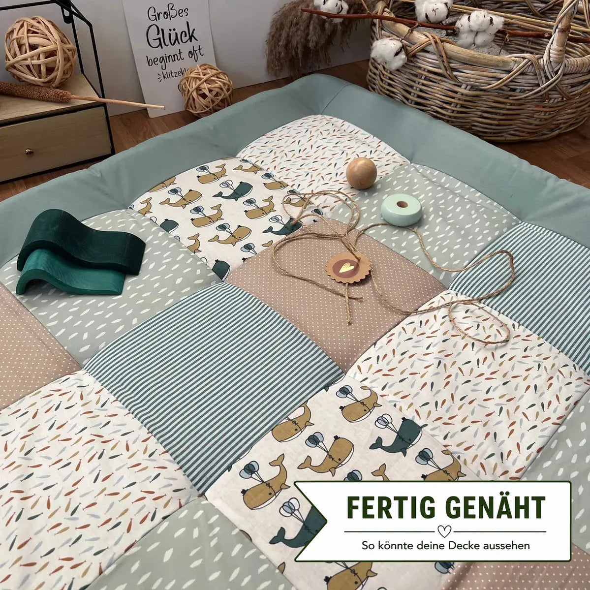 Nähpaket * Krabbeldecke* Patchwork * Pazifischer Ozean-stoffwerk-siegen