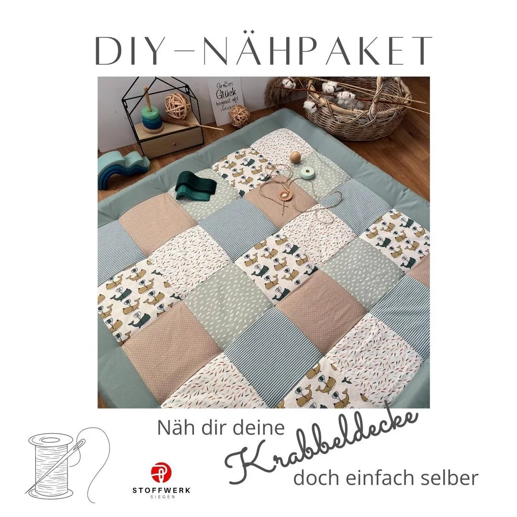Nähpaket * Krabbeldecke* Patchwork * Pazifischer Ozean-stoffwerk-siegen
