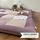 Nähpaket * Krabbeldecke* Patchwork * Rehe Pastell Lilac-stoffwerk-siegen