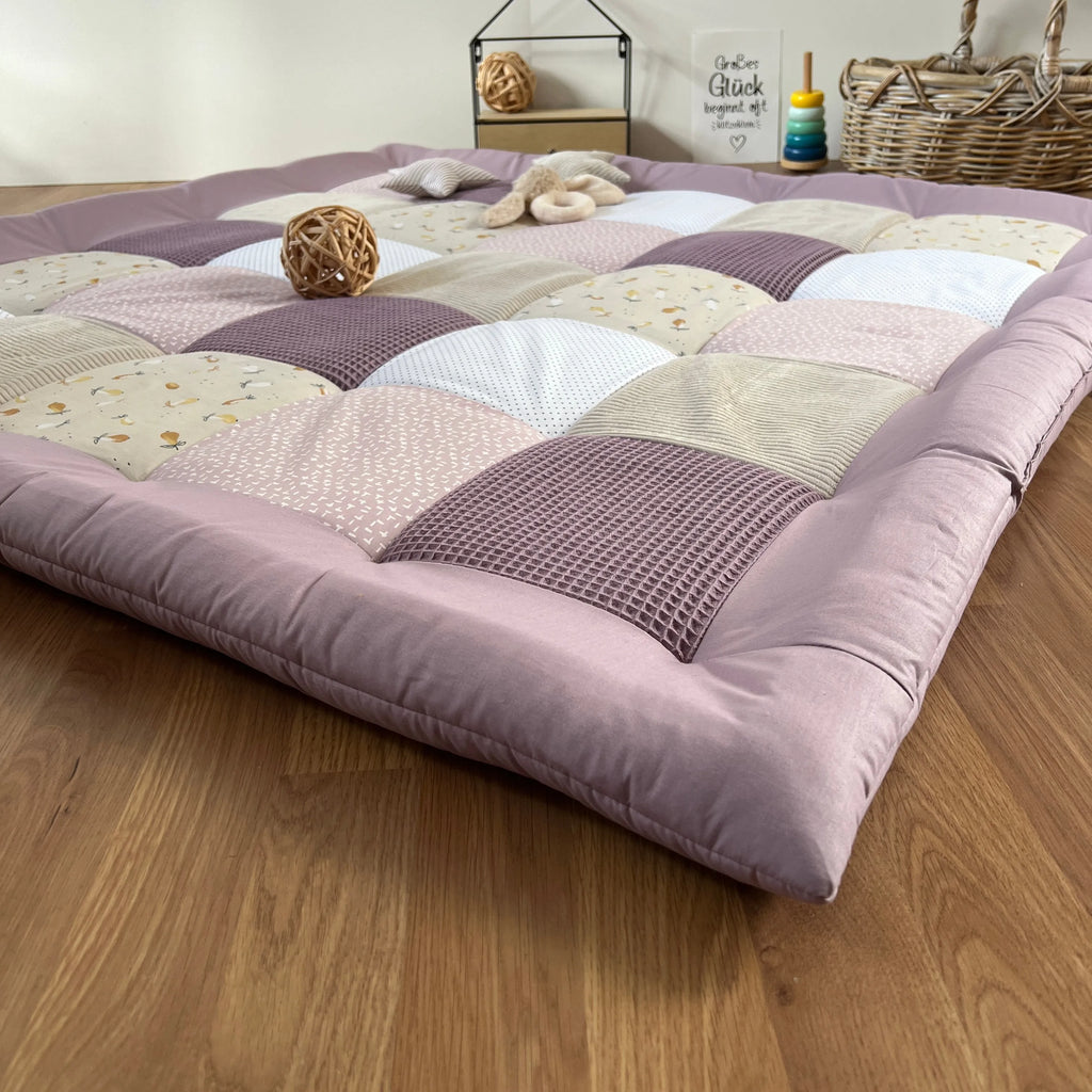 Nähpaket * Krabbeldecke* Patchwork * Sommerwiese Lilac Sand-stoffwerk-siegen