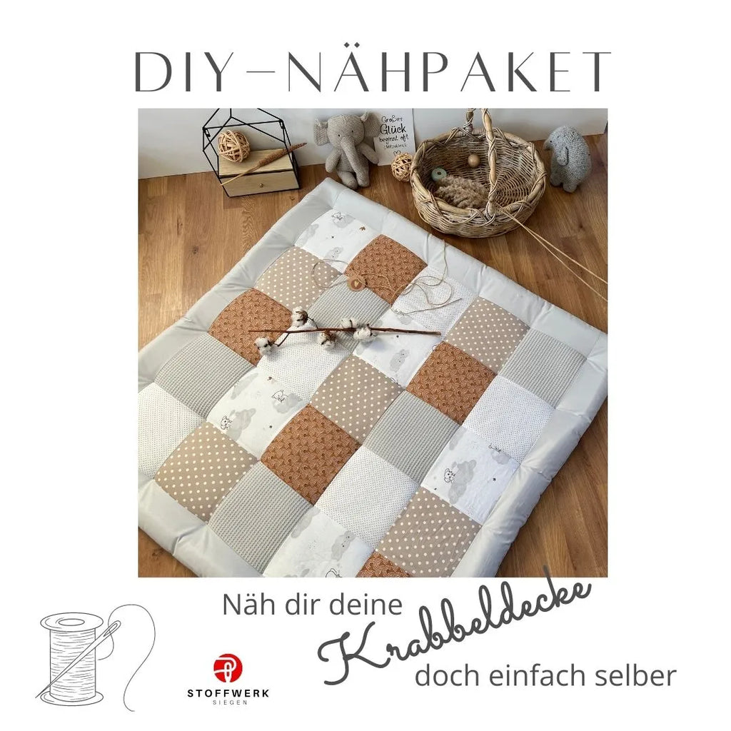 Nähpaket * Krabbeldecke* Patchwork * Traumland-stoffwerk-siegen