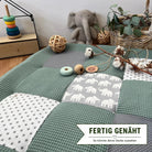 Nähpaket * Krabbeldecke* Patchwork * Waffelpique´* Elefant Salbei-stoffwerk-siegen