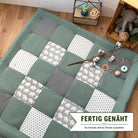 Nähpaket * Krabbeldecke* Patchwork * Waffelpique´* Elefant Salbei-stoffwerk-siegen
