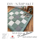 Nähpaket * Krabbeldecke* Patchwork * Waffelpique´* Elefant Salbei-stoffwerk-siegen