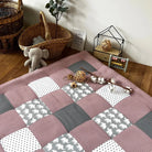 Nähpaket * Krabbeldecke* Patchwork * Waffelpique´*Elefant Flieder-stoffwerk-siegen