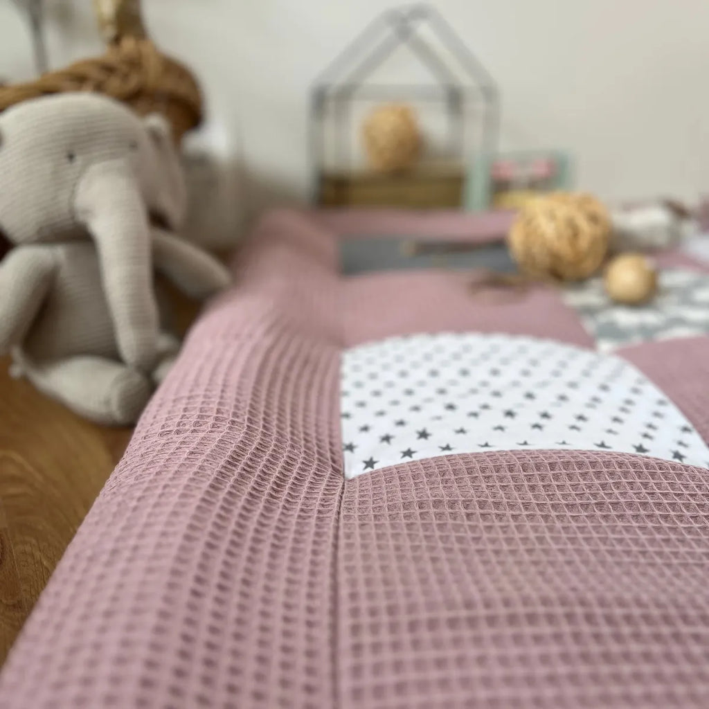 Nähpaket * Krabbeldecke* Patchwork * Waffelpique´*Elefant Flieder-stoffwerk-siegen